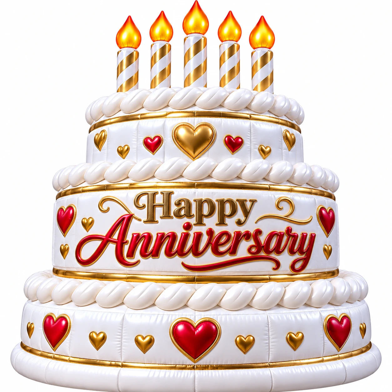 Happy Anniversary personalized inflatable cake